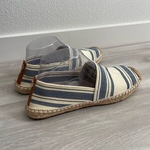 Tory Burch Authentic Elastic Espadrille Stripped Flats